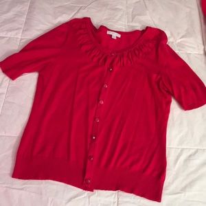 New York & Co short sleeved cardigan L